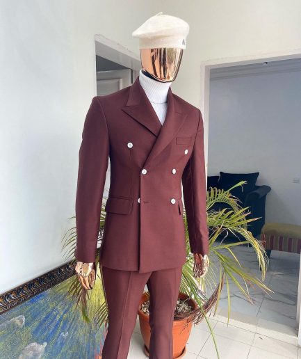 The reloaded dark “chocolate” brown monochrome double breasted suit