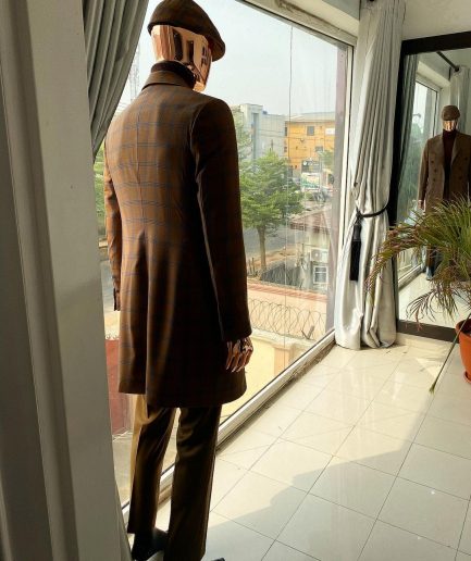 A Brown windowpane reloaded “peaky blinders” Business suit
