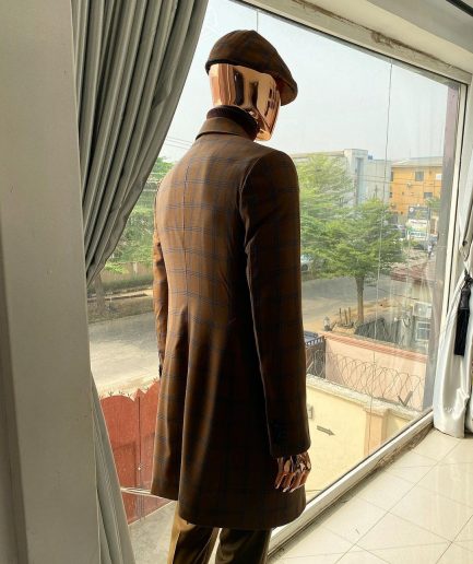 A Brown windowpane reloaded “peaky blinders” Business suit