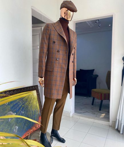 A Brown windowpane reloaded “peaky blinders” Business suit