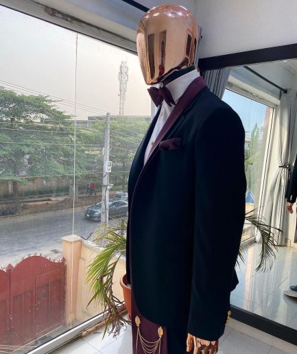 A Reloaded “falz” 3 lapel (shawl andnotch) tuxedo suit