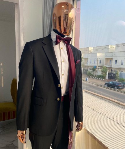 A Reloaded “falz” 3 lapel (shawl andnotch) tuxedo suit
