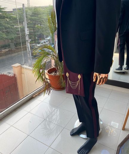 A Reloaded “falz” 3 lapel (shawl andnotch) tuxedo suit