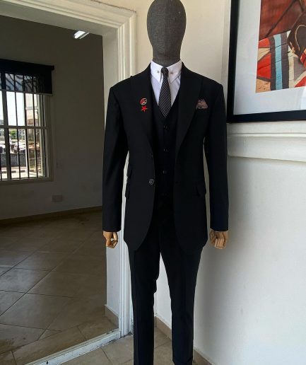 A Charcoal Black Classic - “Board Room” Suit
