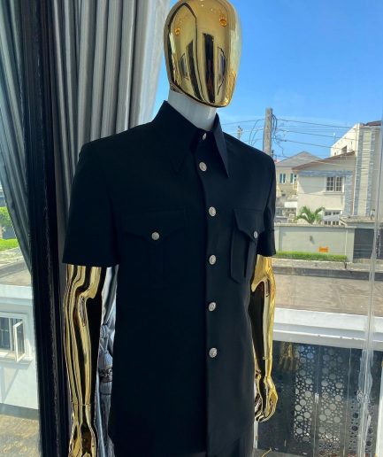 The Black Vintage “Havana” French Safari Suit