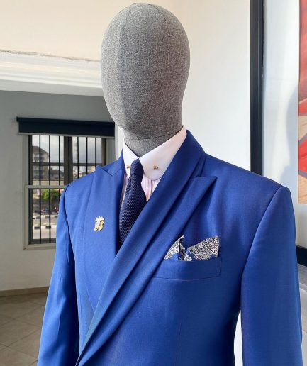 A Bespoke reloaded “Arthur Richards” Navy blue business/corporate 3 lapel suit