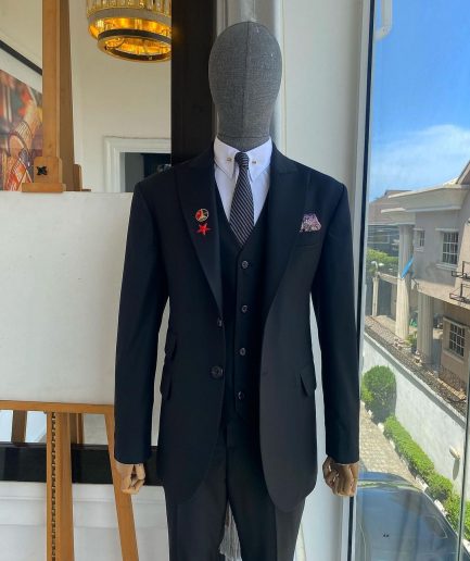 A Charcoal Black Classic - “Board Room” Suit
