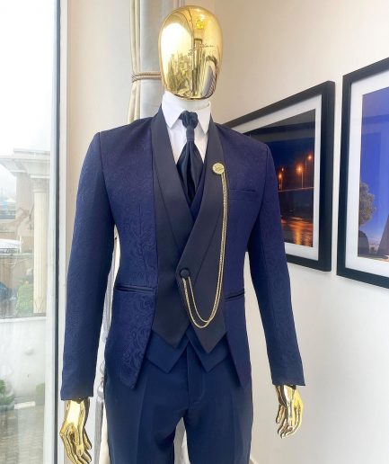 A Reloaded Midnight Blue “Lugard” suit from our Equilibrium ss21 collection