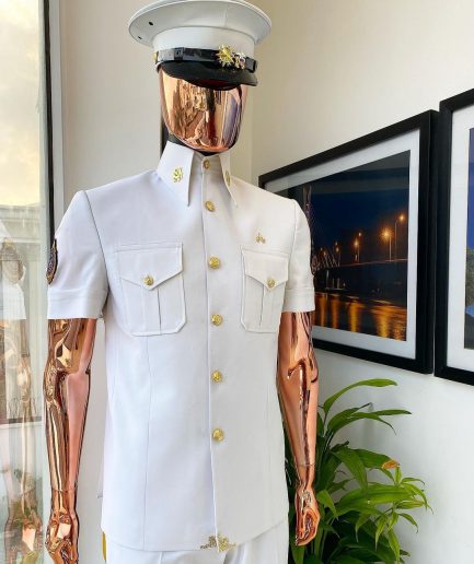 The Snow  White “Pearl Harbor” Vintage “Havana” French Safari Suit