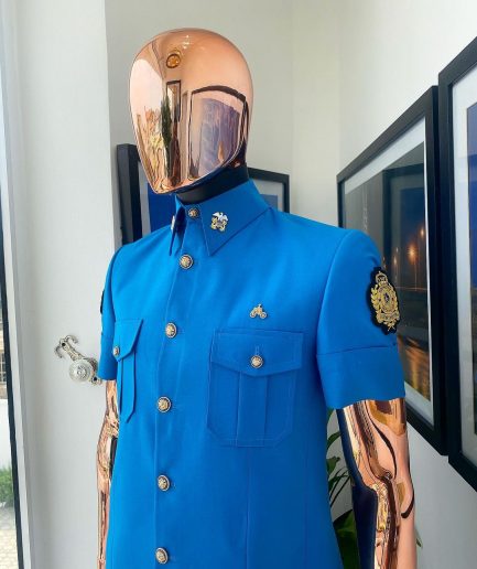 A Bleu De France vintage “Havana” French safari suit