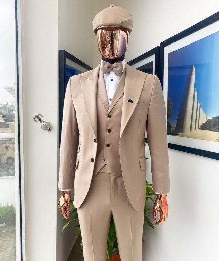 A Bisque Brown Reloaded “Peaky Blinders” Peak Lapel Suit