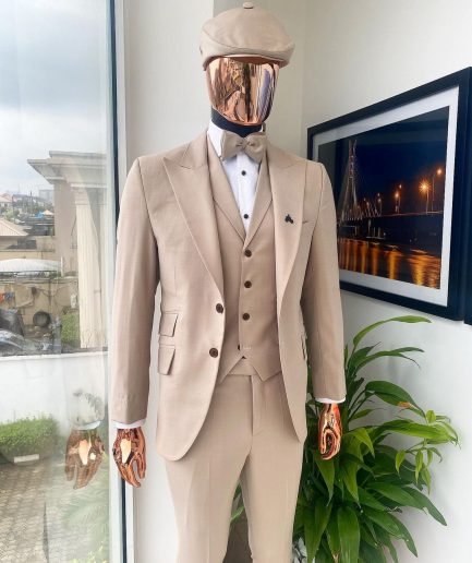A Bisque Brown Reloaded “Peaky Blinders” Peak Lapel Suit