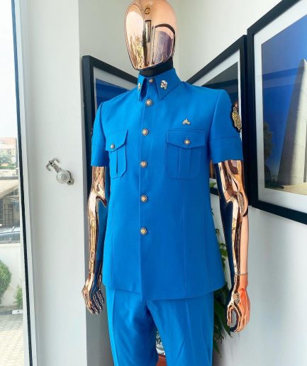 A Bleu De France vintage “Havana” French safari suit