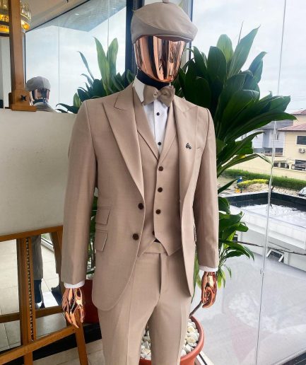 A Bisque Brown Reloaded “Peaky Blinders” Peak Lapel Suit