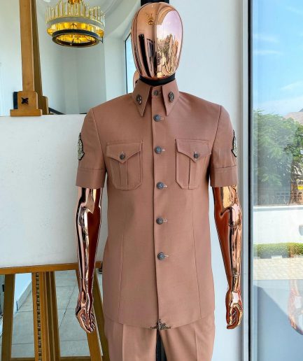 The vintage “Havana” Fawn Beige French safari suit