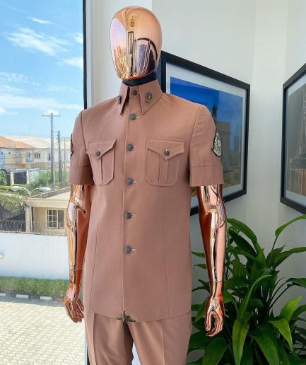 The vintage “Havana” Fawn Beige French safari suit
