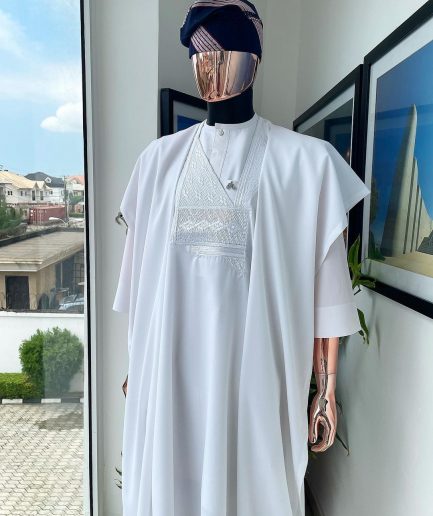 A Celestial White, Jakan Design Agbada