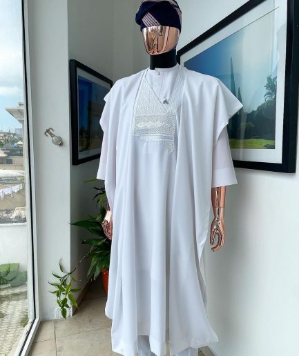 A Celestial White, Jakan Design Agbada
