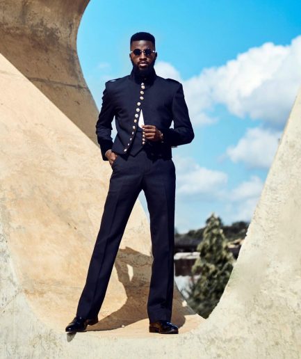 A Layered Combat Charcoal Black Tuxedo Suit.