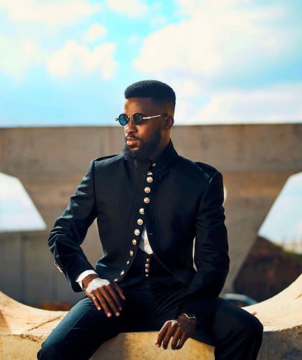 A Layered Combat Charcoal Black Tuxedo Suit.