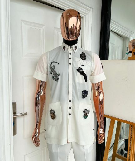 The reloaded vintage ivory “Havana” French safari shirt