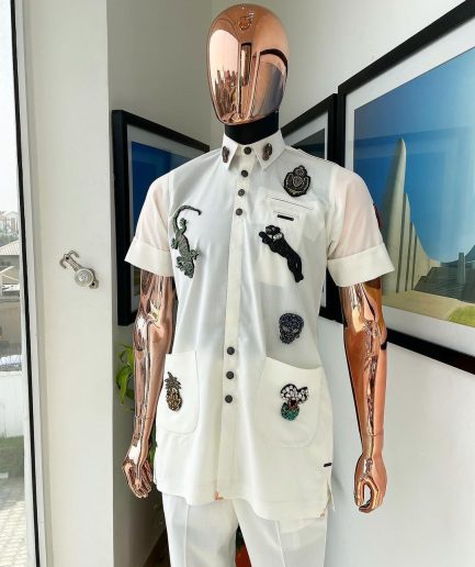 The reloaded vintage ivory “Havana” French safari shirt