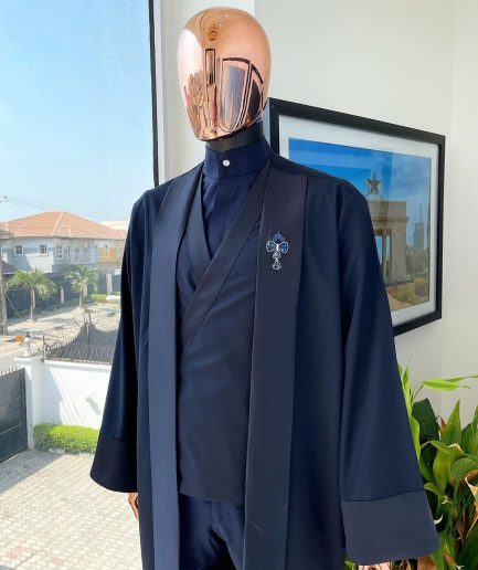 A Monochrome Midnight Blue “Samurai” Cloxedo