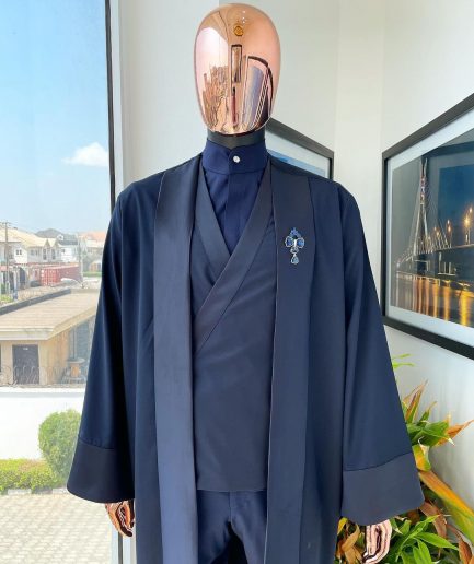 A Monochrome Midnight Blue “Samurai” Cloxedo