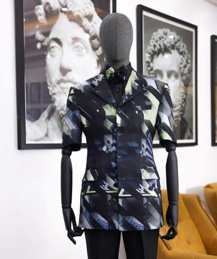 A “redeemer” 3d printed short sleeve safari suit