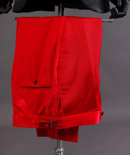 A “Luminati” dispersed ruffle metallic jacquard tuxedo suit