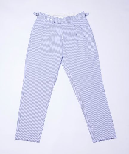 A  (rail road stripe) double front pocket Gurkha pant Trousers