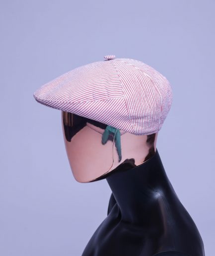 A Seersucker (Rail Road Stripe) Kangol Cap.