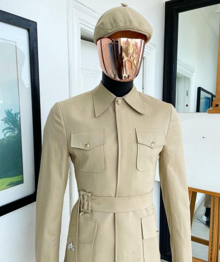 The “battle of Midway” tortilla brown, polished combat chinos suit