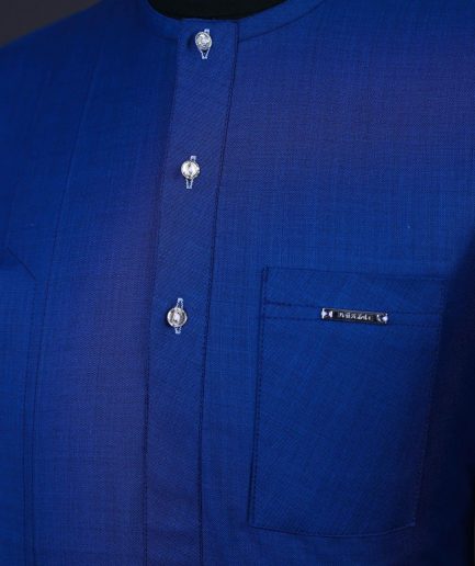 A Cobalt blue, front flap with clear view Swarovski details  .