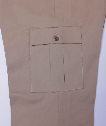A tortilla brown, polished chinos contrast combat pant Trouser.
