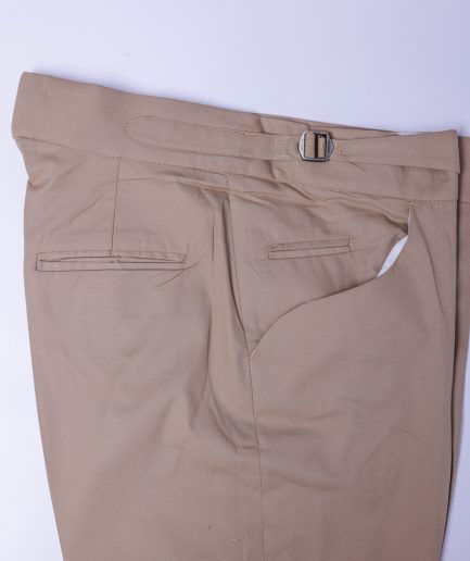 A tortilla brown, polished chinos contrast combat pant Trouser.