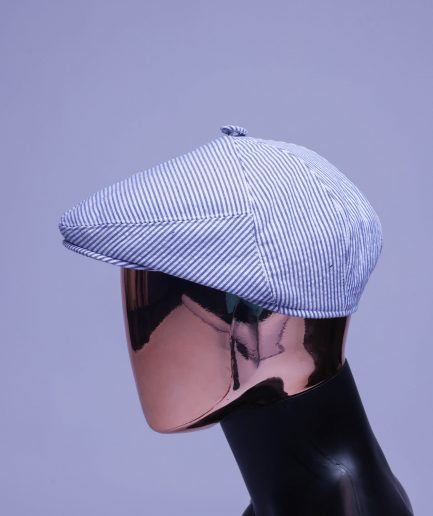 A Seersucker (Rail Road Stripe) Kangol Cap