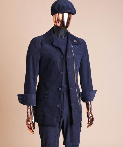 A Navy Blue Corduroy Jacket