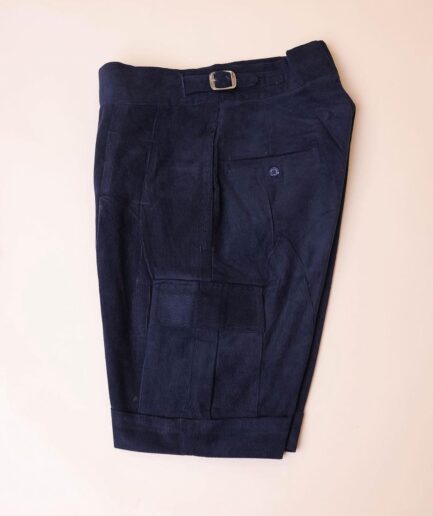 A “Combat” Navy Blue Corduroy, 3 Button Safari Suit