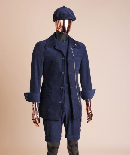 A Navy Blue Corduroy Jacket