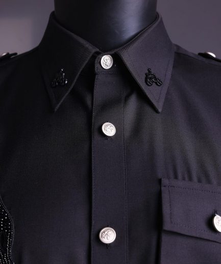 The reloaded vintage black “Havana” French safari shirt