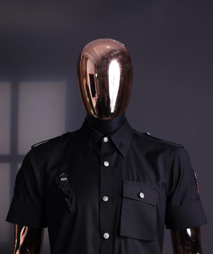 The reloaded vintage black “Havana” French safari shirt