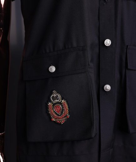 The reloaded vintage black “Havana” French safari shirt