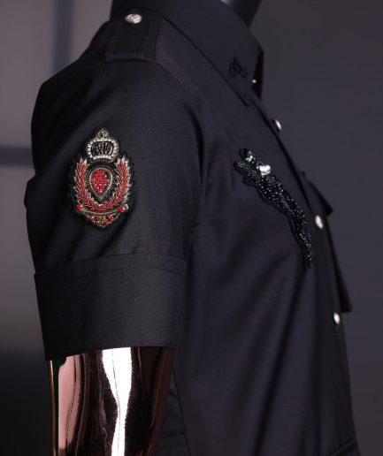 The reloaded vintage black “Havana” French safari shirt