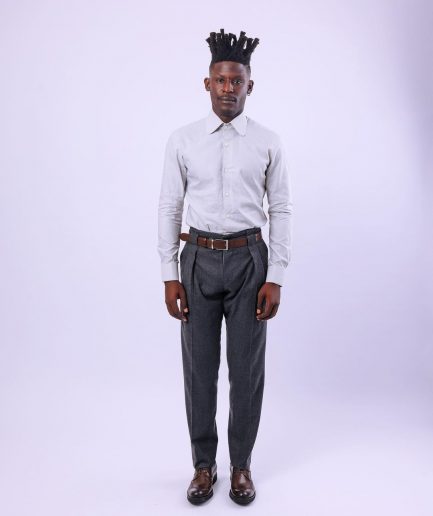 An Oxford Light Grey Business Shirt.