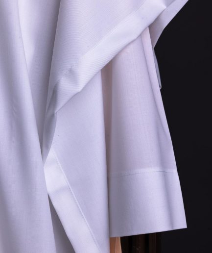 A White, scattered pointed zeros with keke Elemu embroidery details agbada
