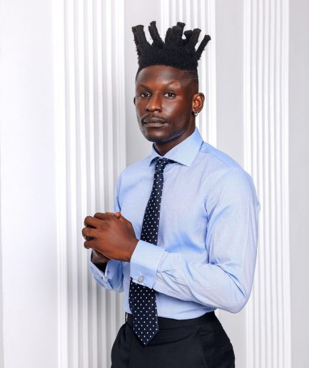 A Skye Blue, Cut-Away Collar Business Shirt