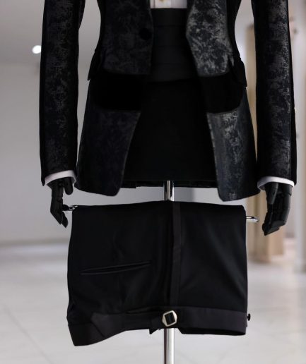 The Wrap On Black Suit