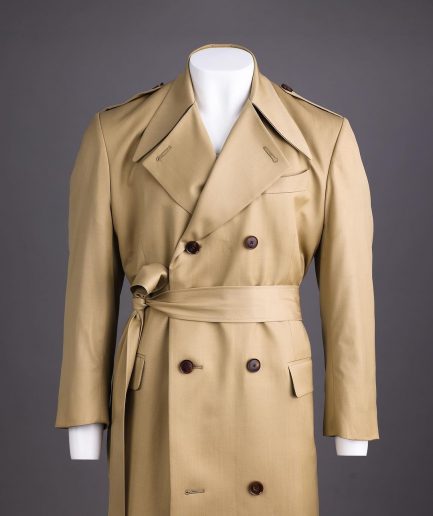 A Cream Double-Breasted Coat