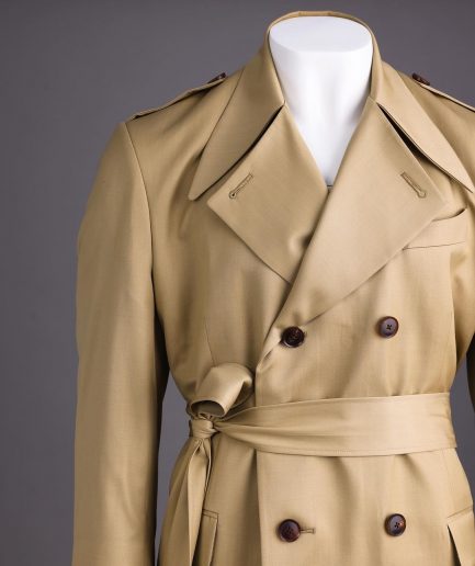 A Cream Double-Breasted Coat
